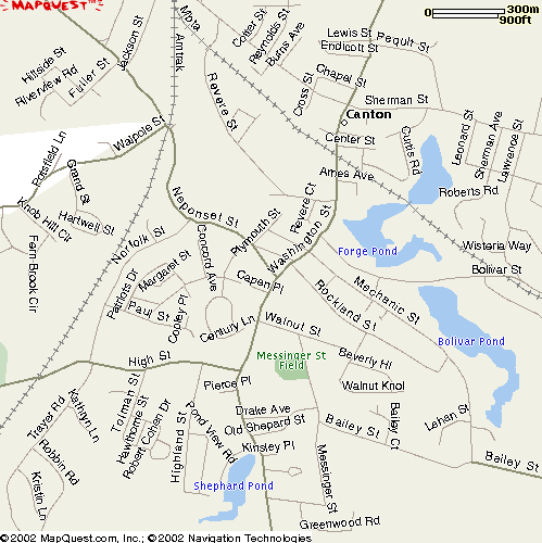 Neponset & Washington Intersection, Town Center